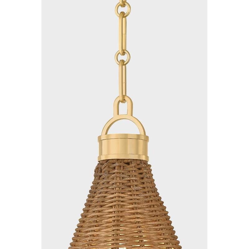 Hudson Valley Lighting MDS2102 Kensington 15" Wide Pendant with Walnut