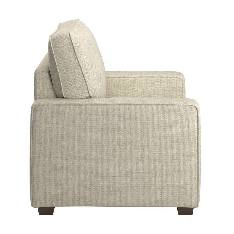 Roros Fabric Upholstered Square Arm Chair by iNSPIRE Q Classic