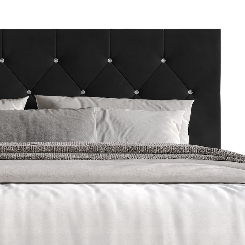 Clayfell Groton Tufted Upholstered Panel Bed