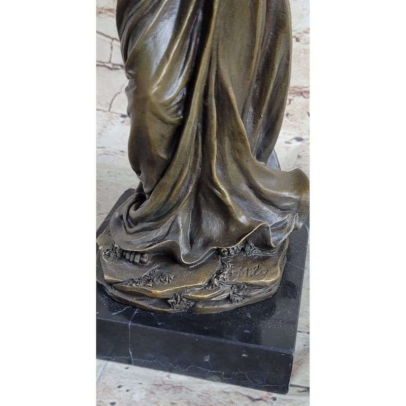 Hot Cast Bronze Sculpture Biblical Moses Ten Commandment Home Decoration Gift