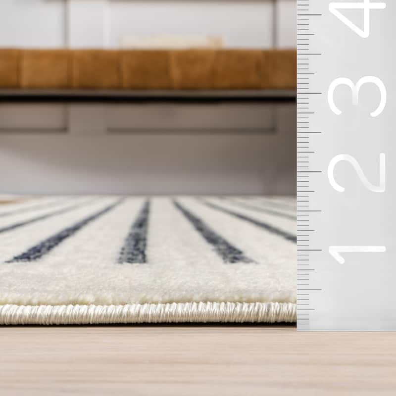 Nuloom Keeva Modern Striped Fringe Area Rug