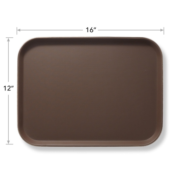 (Set of 2) Rectangular Restaurant Serving Trays, NSF Food Service Tray