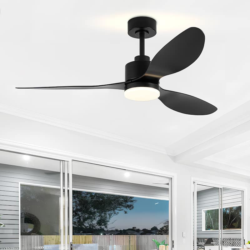 52-inch Ceiling Fans with LED Light Remote and Downrod(3-Blade)