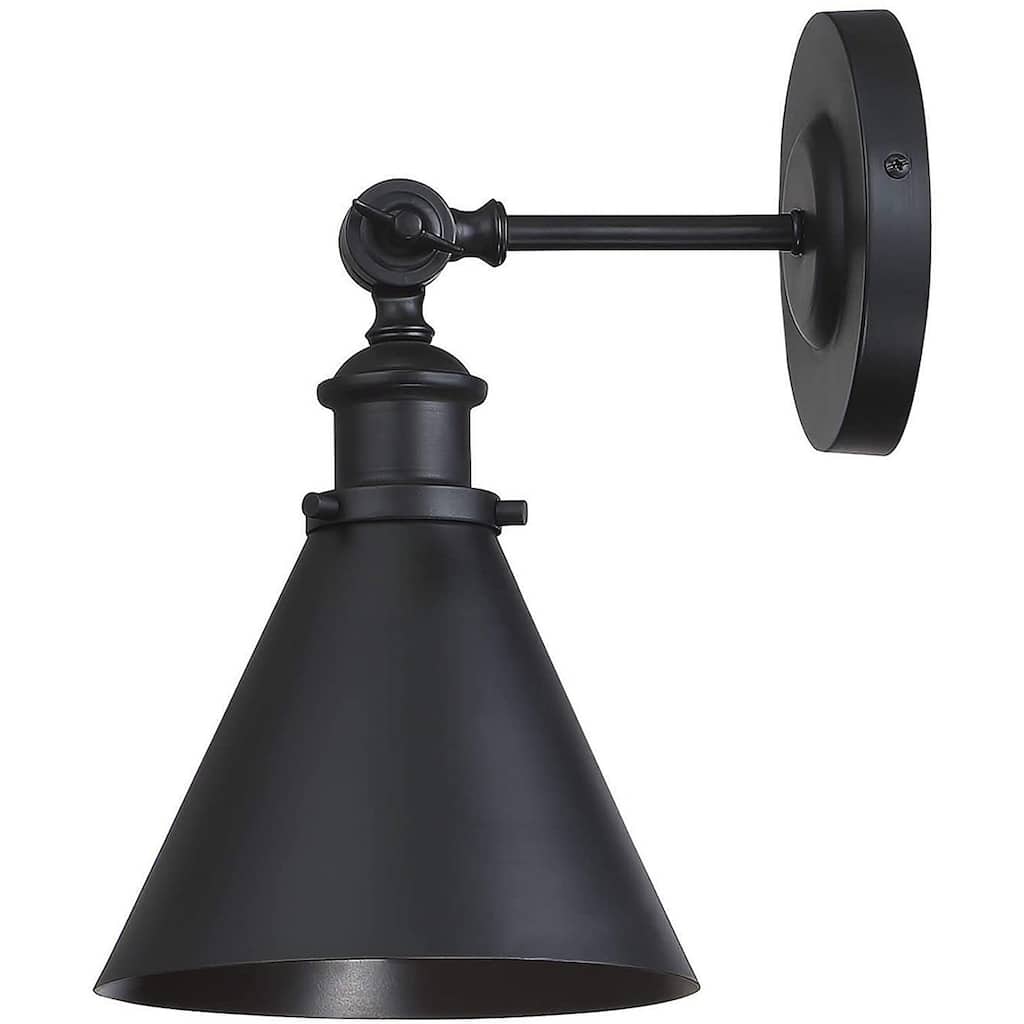Trade Winds Griggs 1-Light Wall Sconce in Black