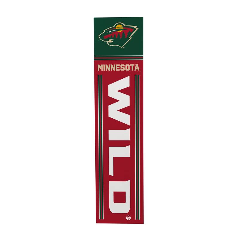 47" Double Sided Seasonal Porch Leaner, Minnesota Wild - 47" x 11.25"