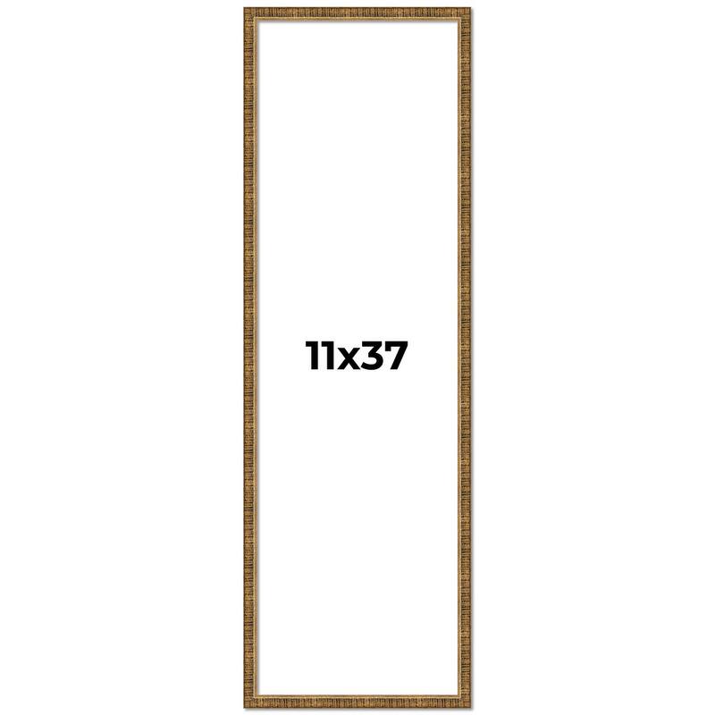 11x37 Frame Gold Kingsley Distressed Solid Wood Picture Frame Width