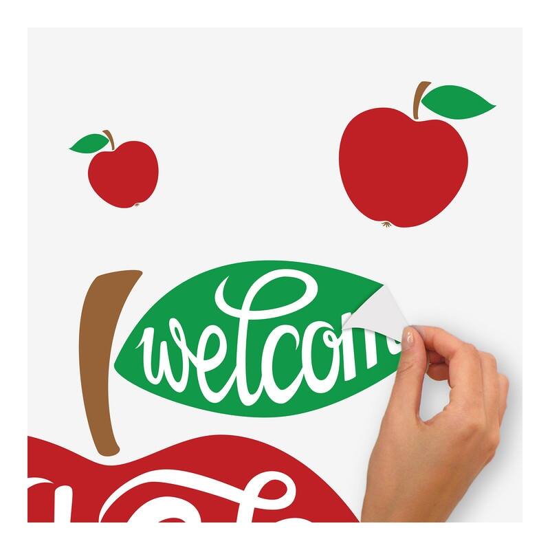 Back to School Apple Wall Decals