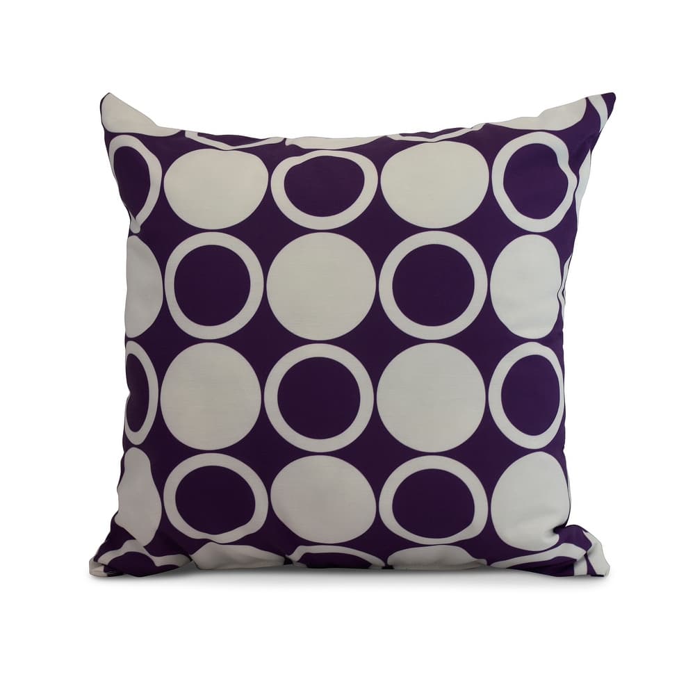 20 x 20 Inch Small Modcircles Geometric Print Outdoor Pillow