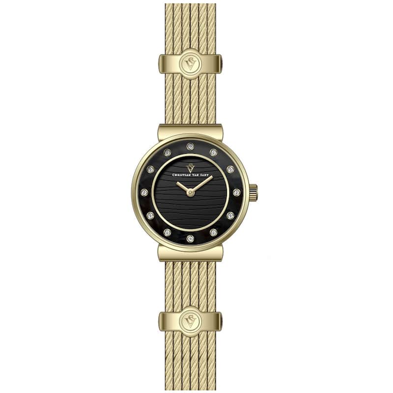 Christian Van Sant Women's Cavo Black Dial Watch - CV1298 - One Size