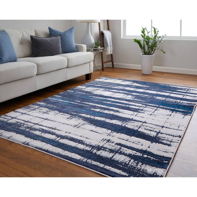 Grand Bazaar Armada Machine Made Abstract Modern Area Rug