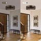 preview thumbnail 12 of 11, 20.9" Antique Bronze Metal Caged Low Profile Ceiling Fan with Light