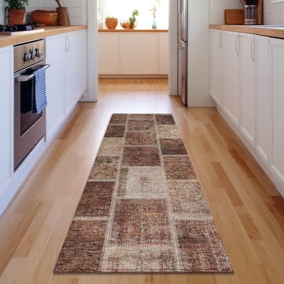 Premium Washable Super Soft Vintage Patchwork Mayfield Rug
