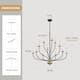 12-Light Candlestick Hanging Linear Chandelier Lighting 3-Tier Ceiling Light Fixture for Kitchen Island