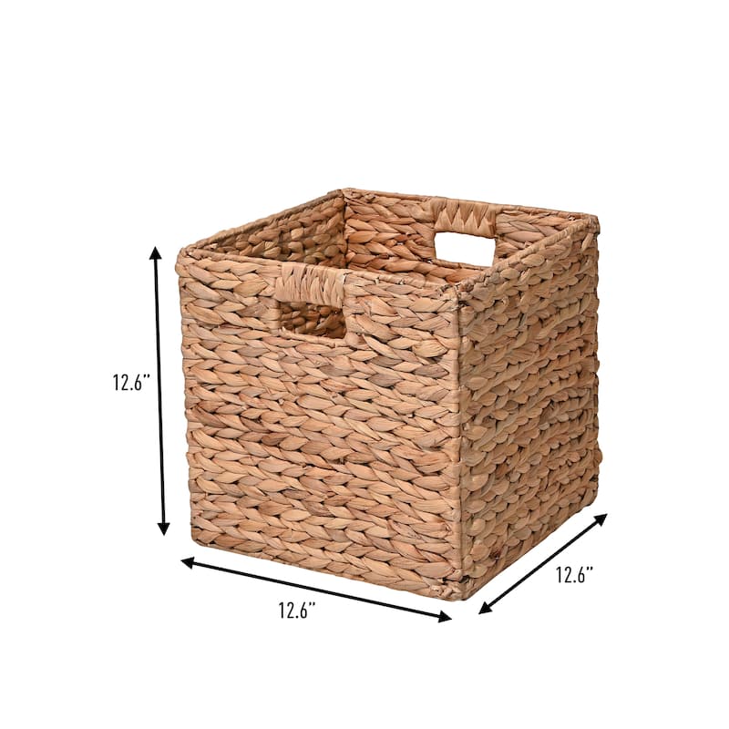 Collapsible Storage Cube Basket with Handles (Set of 5)