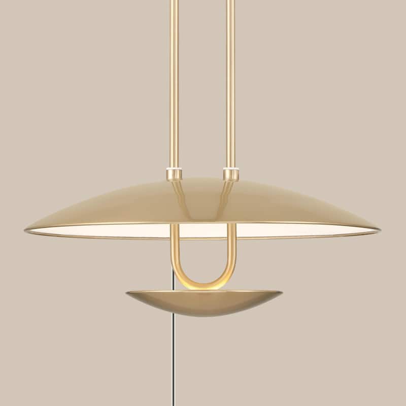 Hunter Sunset Ridge Large Pendant - Entry, Dining Room, Kitchen - Modern, Contemporary, Transitional. - Luxe Gold.
