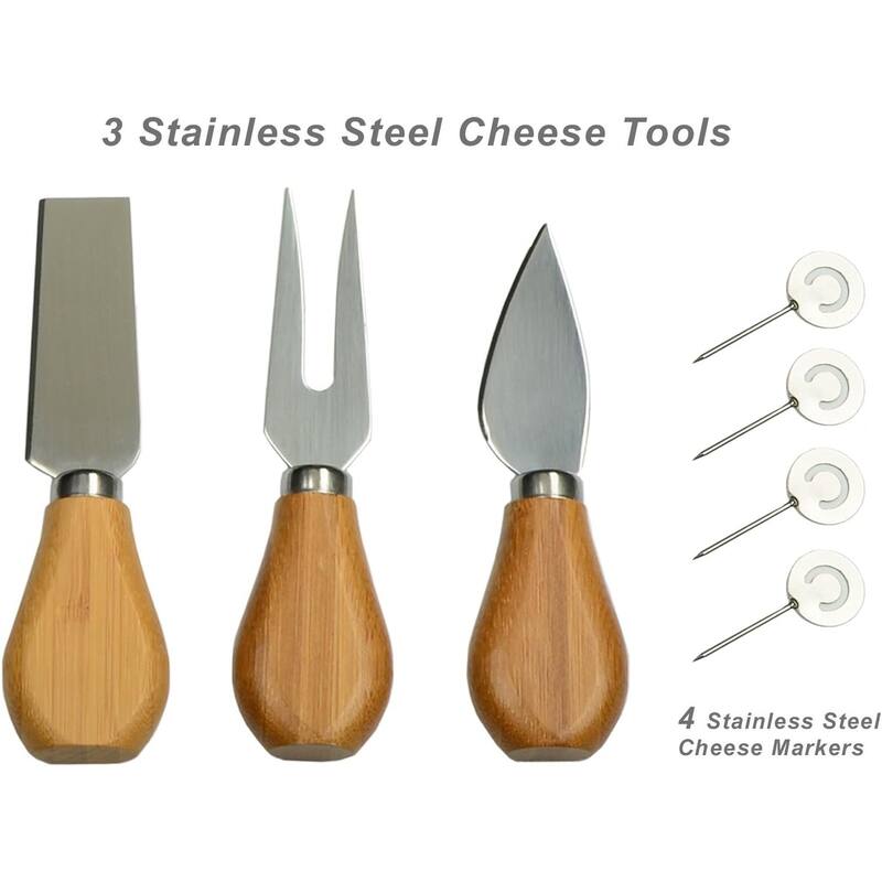 NCAA Nebraska University Cornhuskers Bamboo Cheese & Charcuterie Board