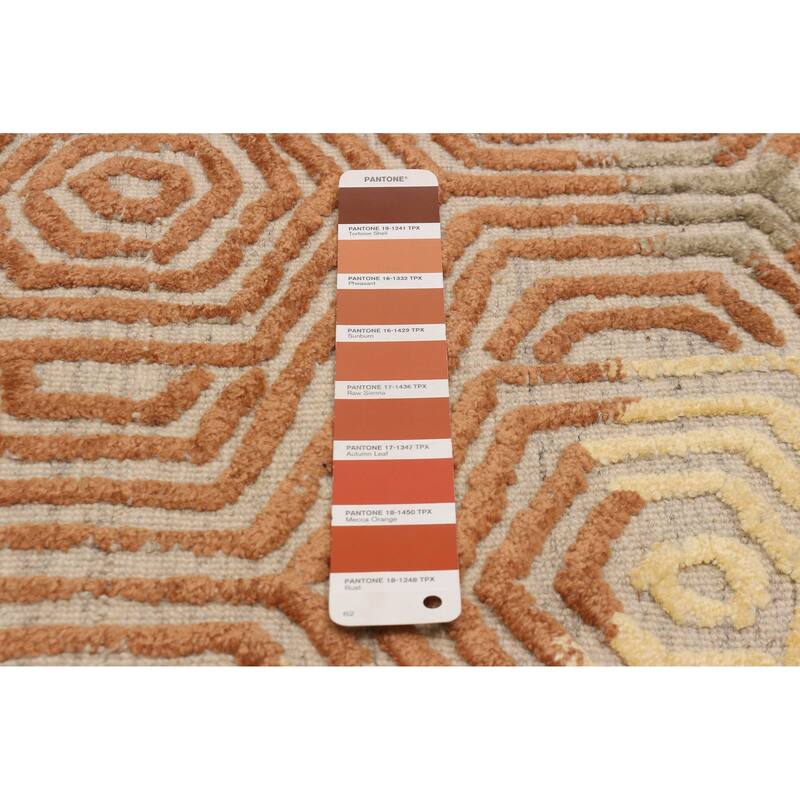 ECARPETGALLERY Hand-knotted Tangier Copper Wool Rug - 5'2 x 7'11