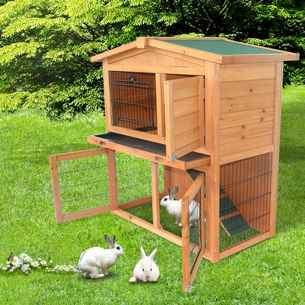 triangular rabbit hutch