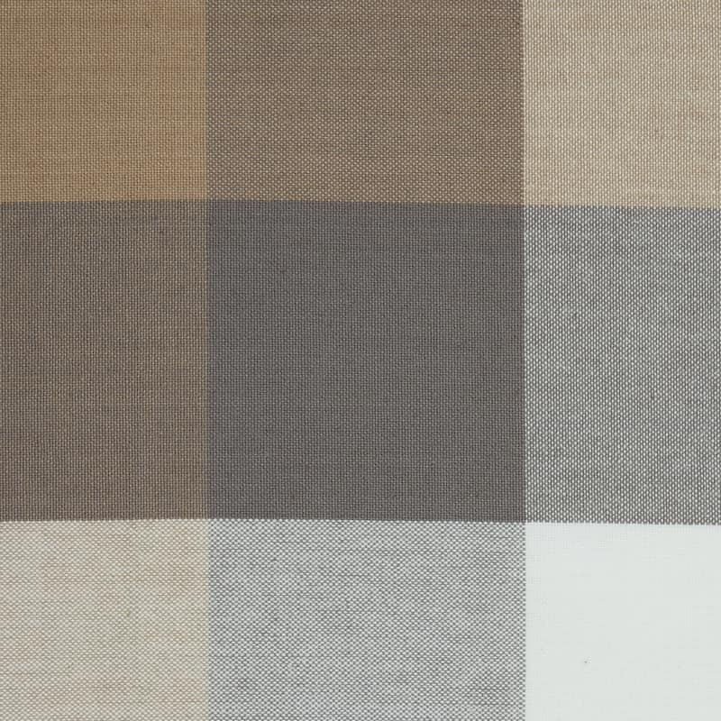 DII Tri Color Check Tablecloth 70 Round