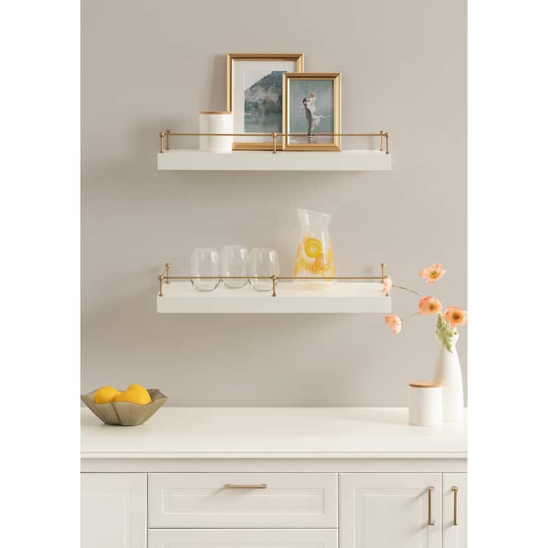 Kate and Laurel Havina Floating Shelf Set
