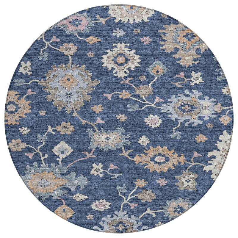 HomeRoots Floral Transitional Rectangle Outdoor Rug
