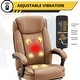 preview thumbnail 41 of 57, EROMMY Heated Massage Executive Office Chair, PU Leather with Retractable Footrest