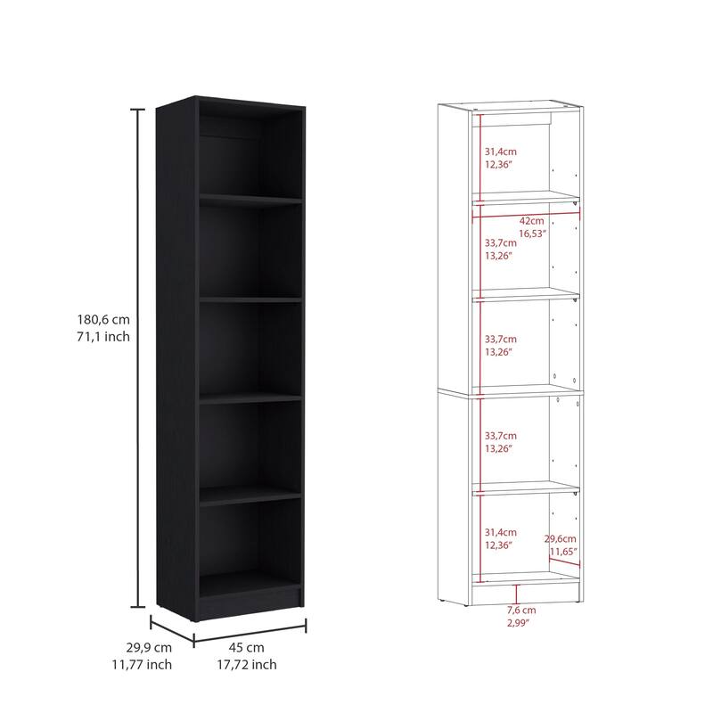 Kenyon 60" Wide 4-Shelf Bookcase Set of 3