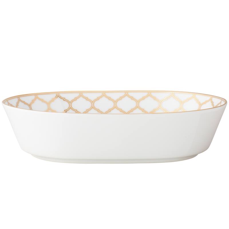 Eternal Palace Oval Vegetable Bowl, 9.75", 46 Oz - Gold