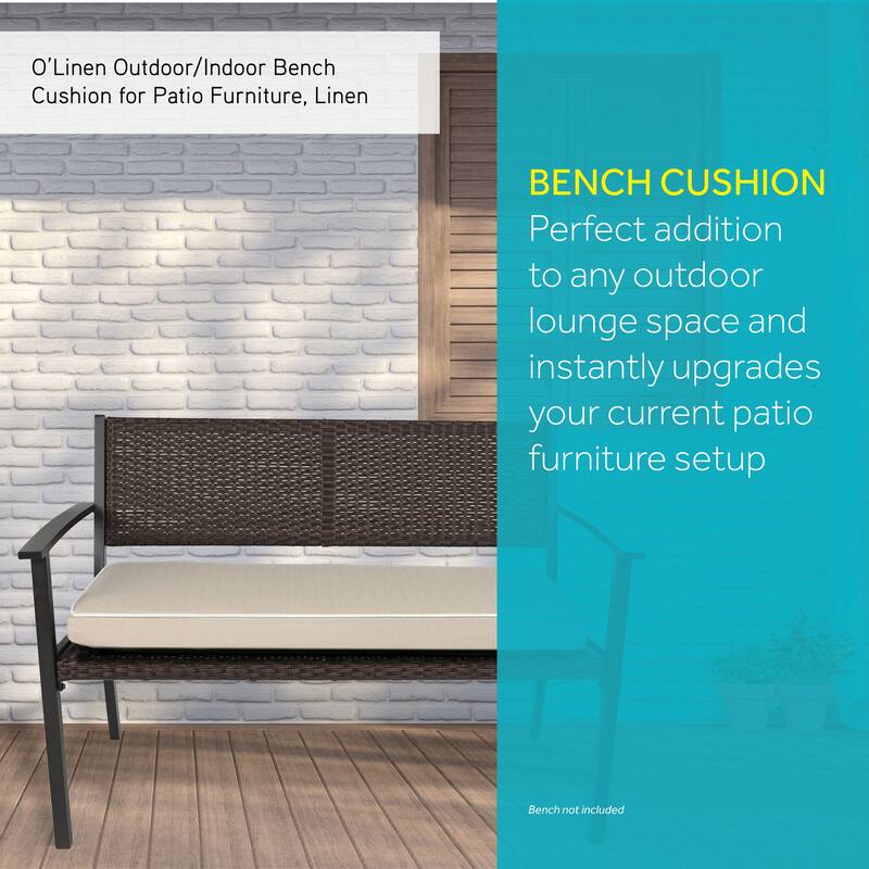 Outdoor/ Indoor Bench Cushion for Patio Furniture