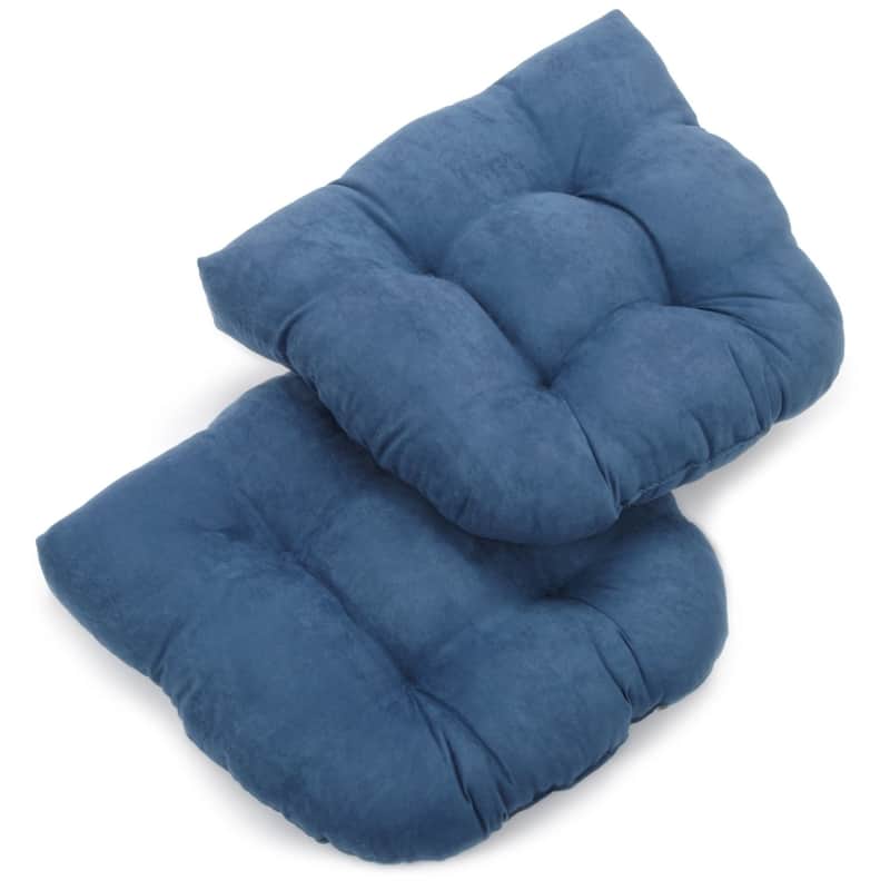 19-inch U-Shaped Microsuede Chair Cushion (Set of 1, 2, or 4)