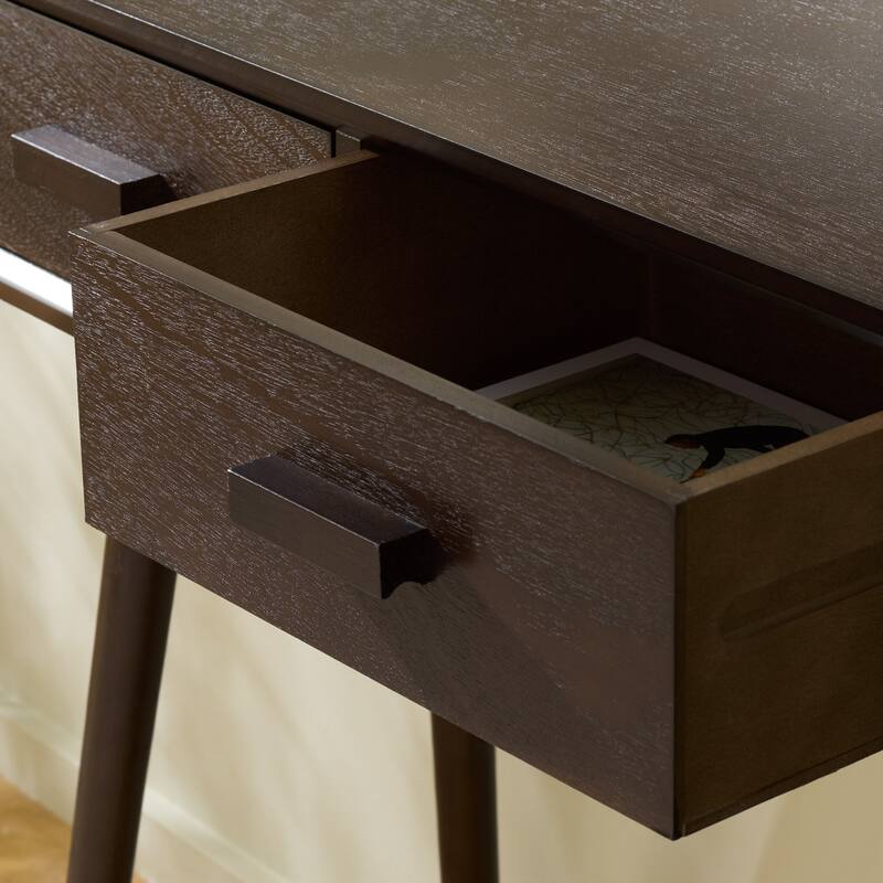 SAFAVIEH Pearla Antique White 2-Drawer Console Table - 28.3" x 13.8" x 30.8" - 28"W x 14"D x 31"H