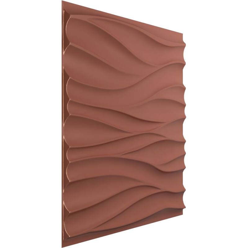 19 5/8"W x 19 5/8"H Ripple EnduraWall Decorative 3D Wall Panel