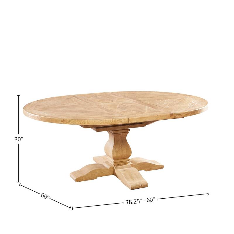 Manor House 60" Reclaimed Elm Dining Table, Brown