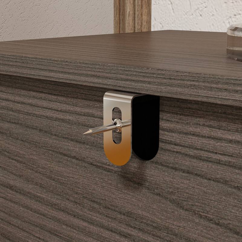 6 - Drawer Brown Wood Dresser: Large - Capacity Storage, Modern Minimalist Design Storage Cabinet Chest