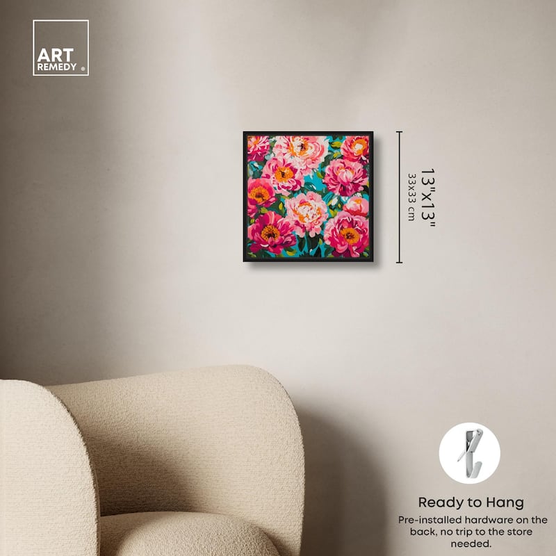 Maximalist Bloom Canvas by Art Remedy