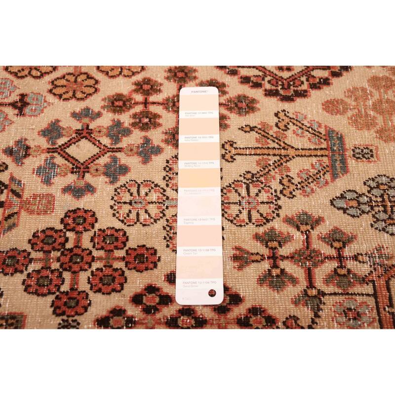ECARPETGALLERY Hand-knotted Antalya Vintage Cream Wool Rug - 3'7 x 4'11