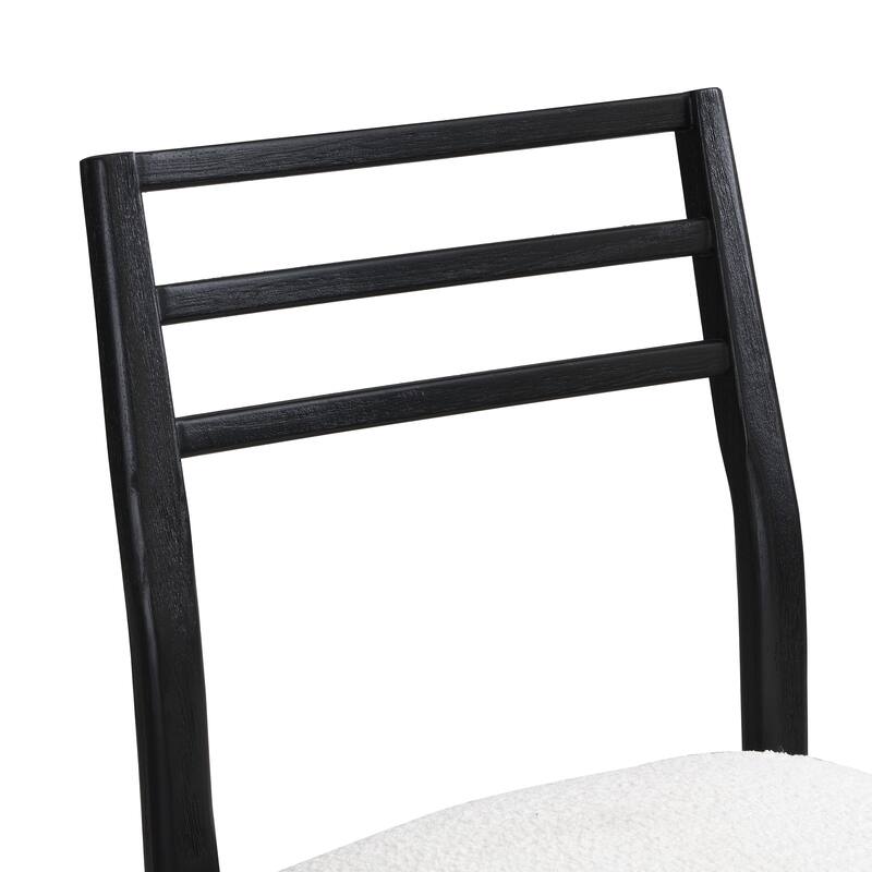 Fescue Fabric and Rubberwood Upholstered Dining Chairs (Set of 2) by Christopher Knight Home