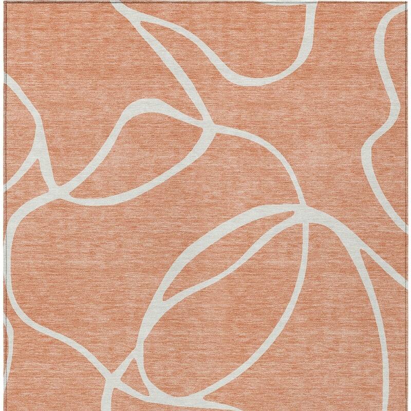 HomeRoots Abstract Transitional Rectangle Outdoor Rug