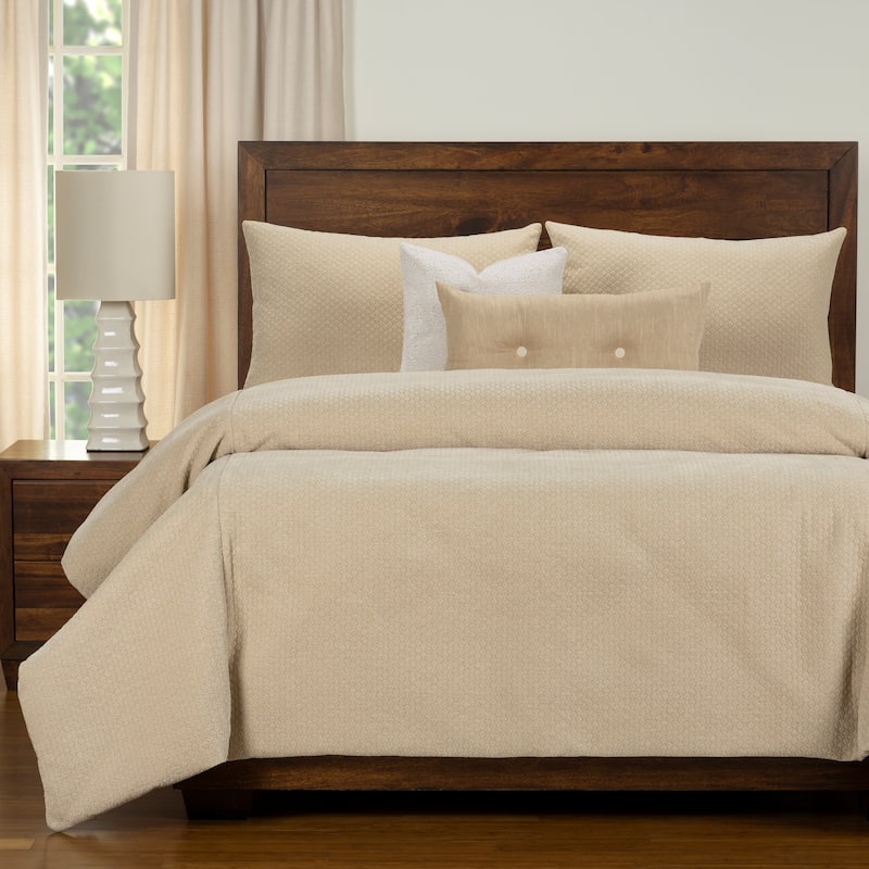 Dragon Matelassé Duvet Cover and Insert Set - Sand - Twin