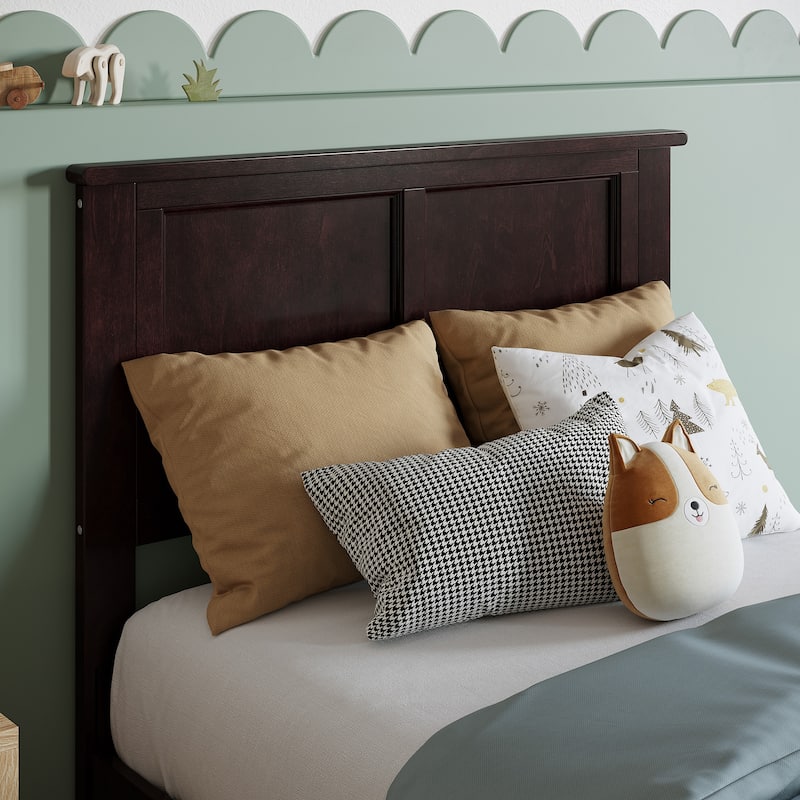 Madison Headboard with Attachable Charger - Espresso - Twin