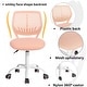 preview thumbnail 88 of 91, HomyLin Armless Swivel Kids Desk Chair with Mesh Padded Seating
