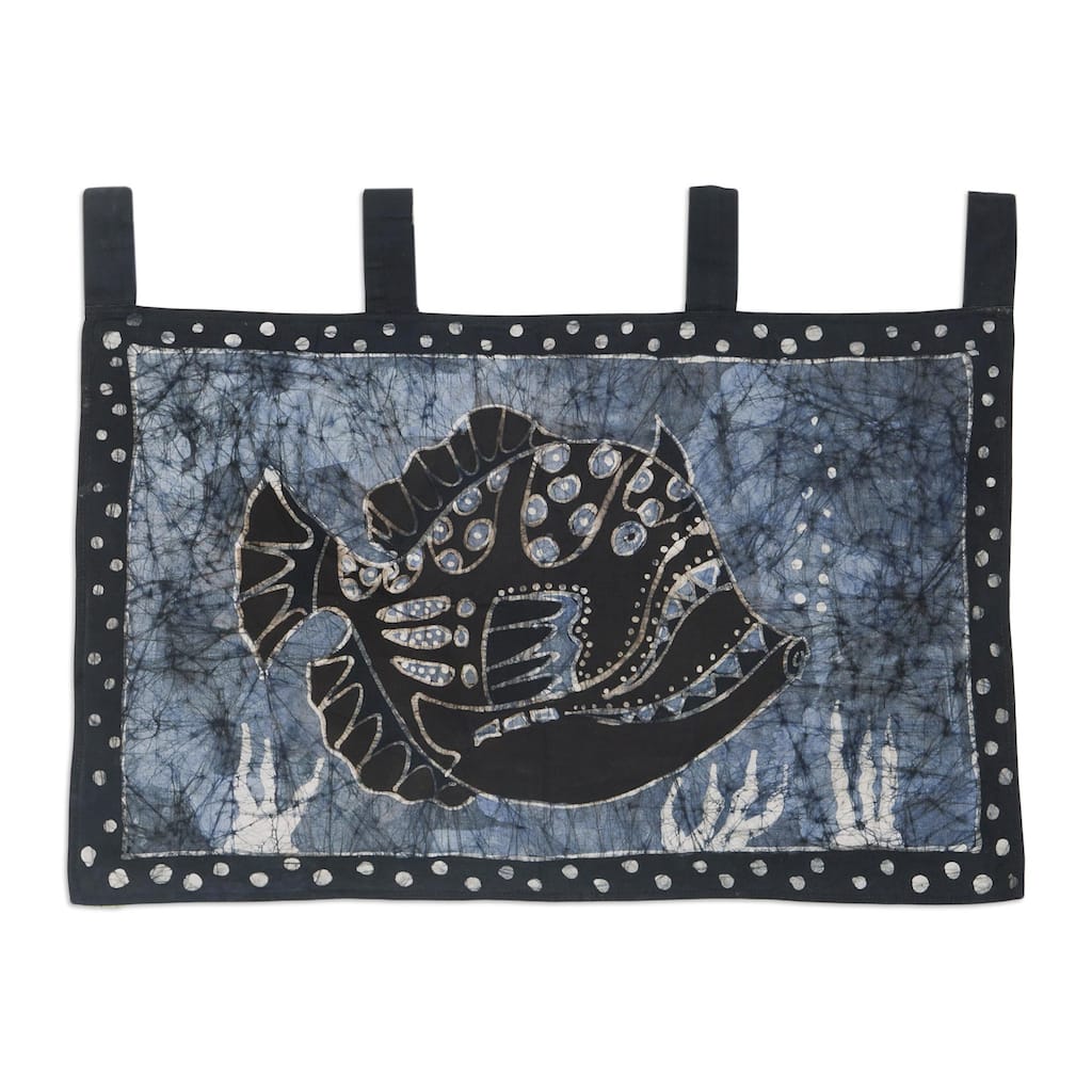 Novica Handmade Eruafua Ii Batik Cotton Wall Hanging