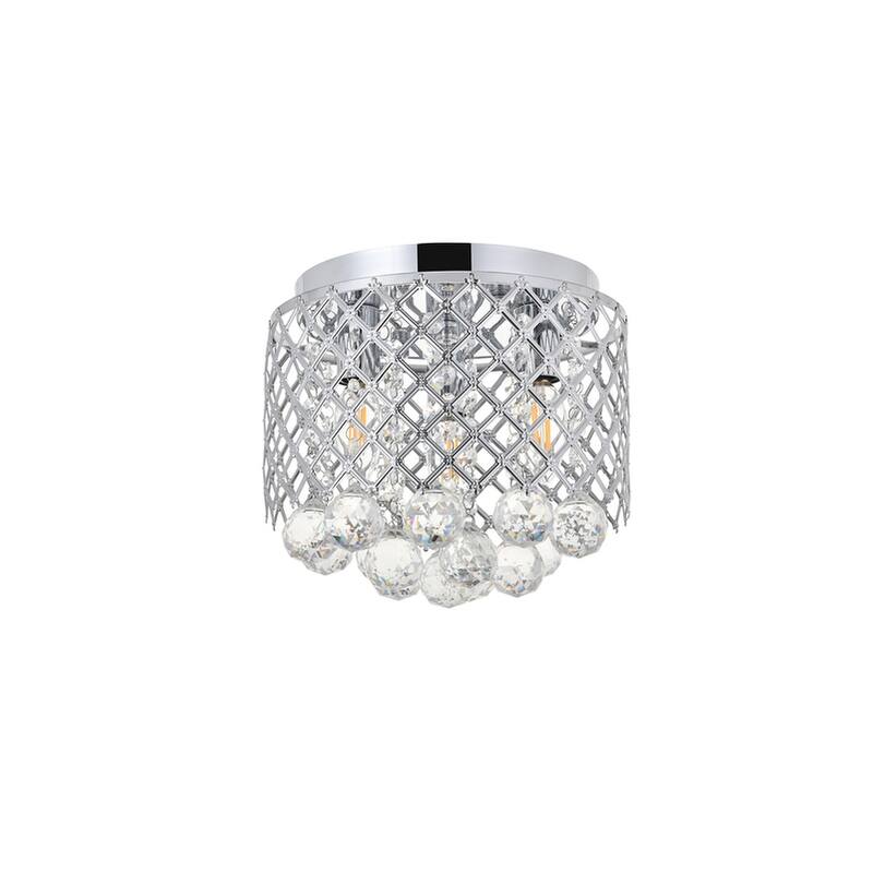 Tully 3 light Flush Mount (Chrome or Matte Black)