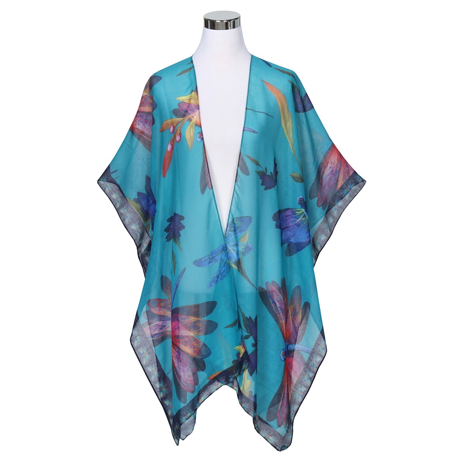 lightweight shawl with sleeves