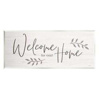 Stupell Welcome To Our Home Country Sign Wall Plaque Art by Natalie ...