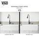 preview thumbnail 26 of 45, VIGO White Casement Front Matte Stone Farmhouse Kitchen Sink