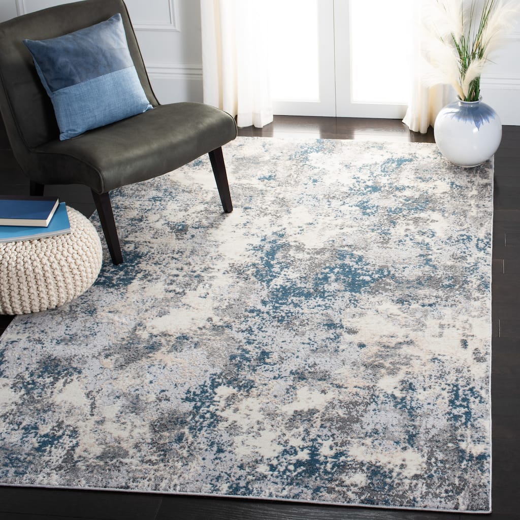 SAFAVIEH Lagoon Irmtraud Modern Abstract Polyester Area Rug