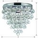 preview thumbnail 3 of 2, Calypso 3 Light Chrome Flush Mount - 10.5'' W x 9.5'' H