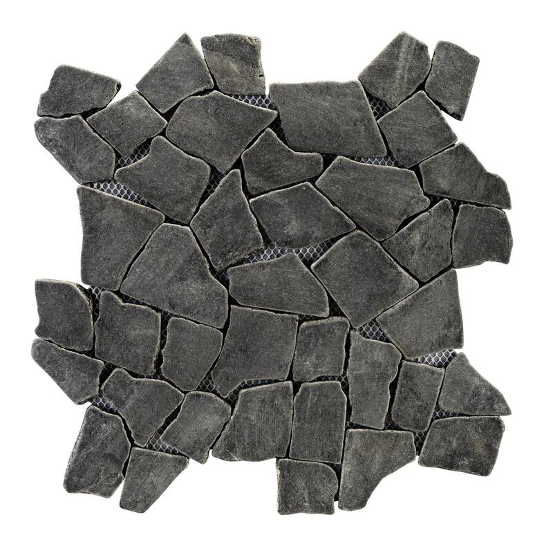 Full Eclectic 18 in. x 18 in. Marble Tumbled Wall and Floor Tile