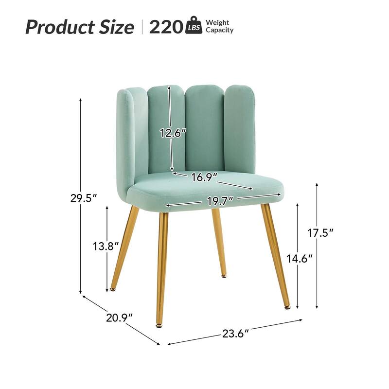 Anjela Side Chair with Tufted Back Set of 2